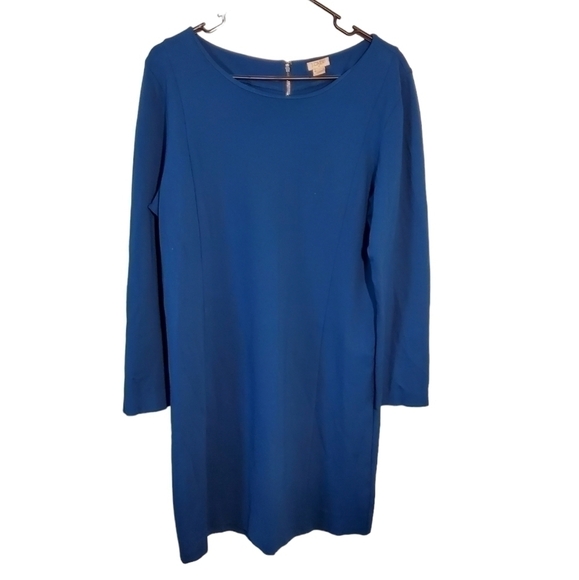 𝅺j. Crew Factory Blue Dress - Picture 1 of 12
